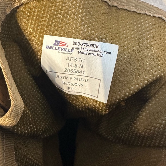 Men's Belleville Air Force Steal Toe Combat Boots NWT - Picture 7 of 8